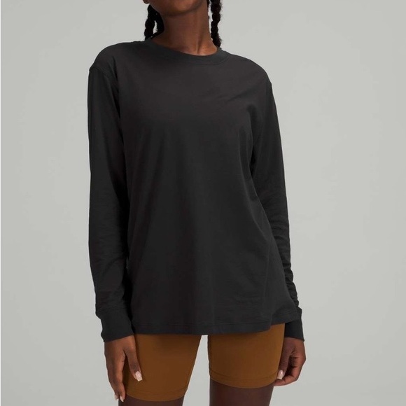 LULULEMON- All Yours Long Sleeve Black Size 14 - Picture 1 of 5